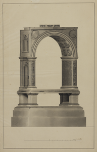 216368 Afbeelding van de graftombe van bisschop George van Egmond in de Domkerk te Utrecht.